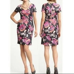 Banana Republic• Watercolor Floral Print Sheath